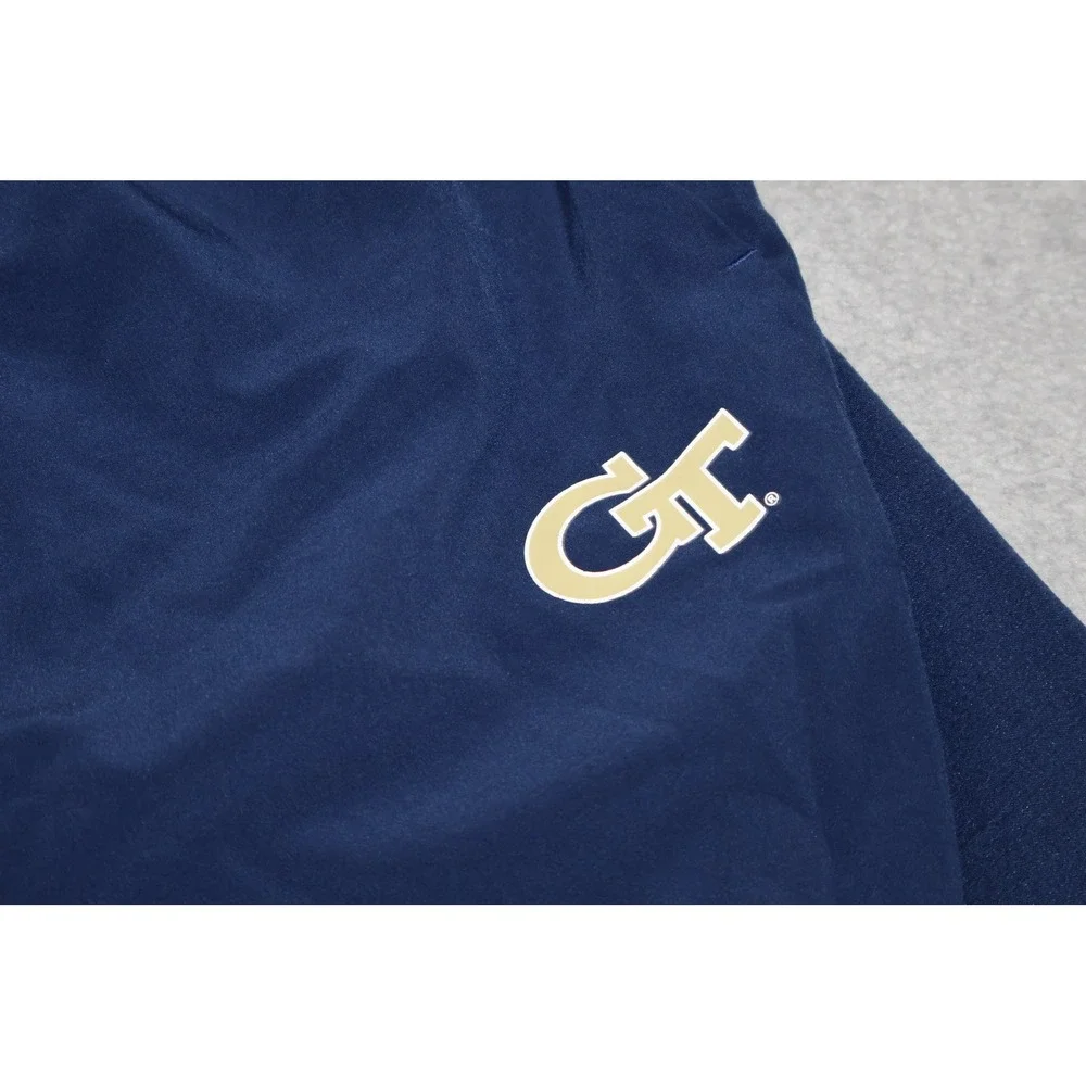 Adidas Georgia Tech Shorts Men Large Blue Training Yellow Jackets 8